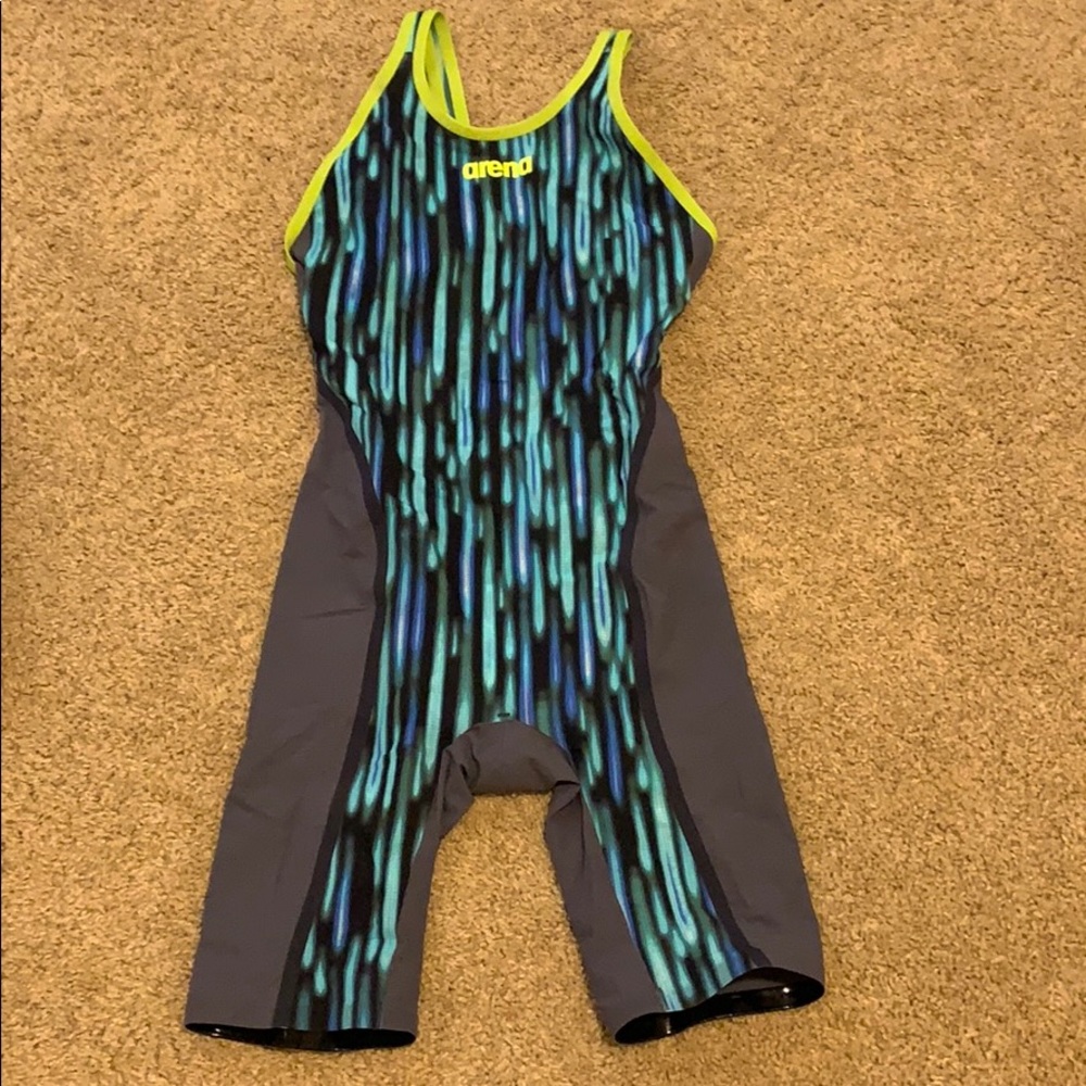 Arena Powerskin Carbon Ultra - Blue drop/Open back